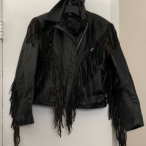 Berman’s leather jacket Women’s 10 black vintage